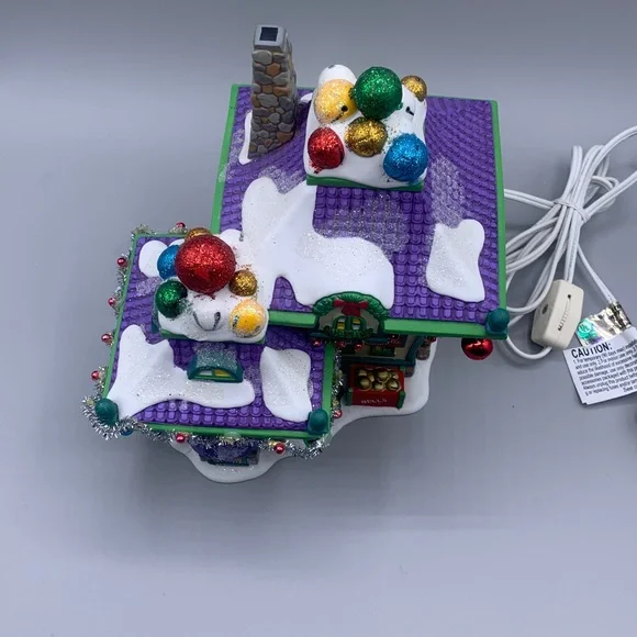 Department 56 North Pole Village Jingle & Jangle's Bells Lit House TESTED - Picture 2 of 10